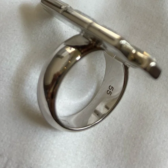 Atelier Swarovski fluid Azzurro open ring - Picture 10 of 12